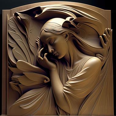 3D model John White Alexander American artist (STL)